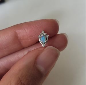 MARIA TASH 18K Opal & Diamond MT Tiara Single Stud Earring